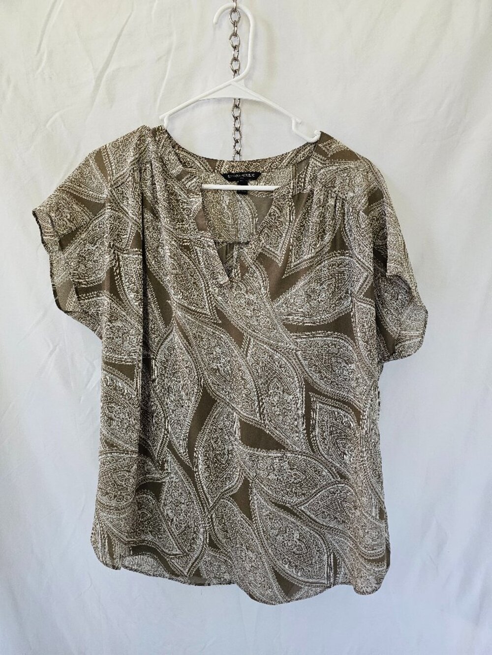 Light brown chiffon blouse